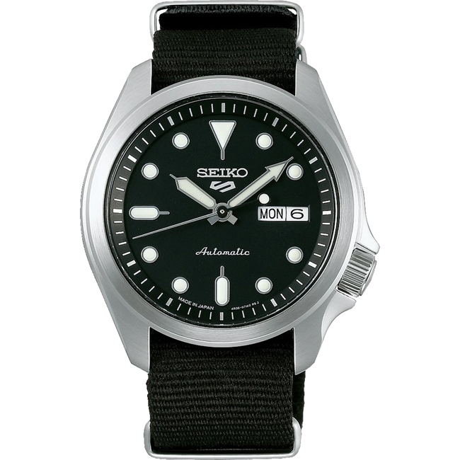 Seiko 5 black bay best sale