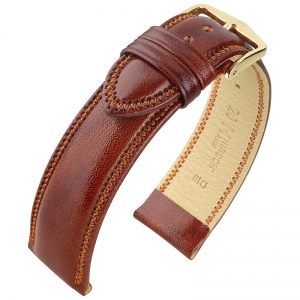 Hirsch Ascot Uhrenarmband Goldbraun