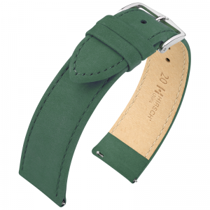 Hirsch Nubuk Uhrenarmband Grün - Limited Edition