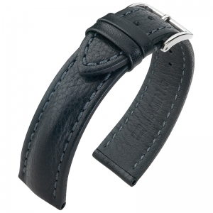 Hirsch Lucca Artisan Uhrenarmband Schwarz