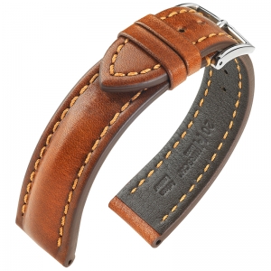 Hirsch Lucca Artisan Uhrenarmband Goldbraun