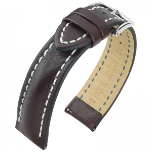 Hirsch Heavy Calf Uhrenarmband Water Resistant Dunkelbraun