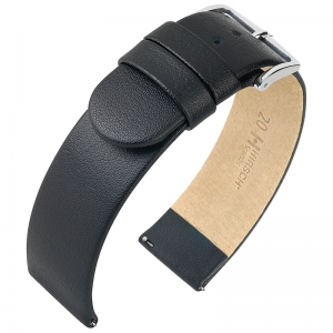 Hirsch Scandic Uhrenarmband Schwarz