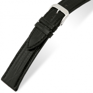 Rios Avenue Uhrenarmband Teju Eidechsenleder Schwarz