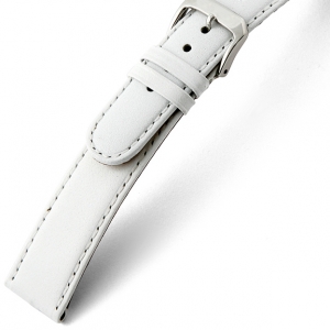 Rios Arizona Uhrenarmband Sattelleder Weiss