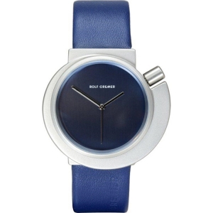 Rolf Cremer Spirale 492317 Uhrenarmband Blau Leder 20mm