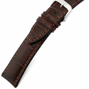 Happel Jackson Alligator Uhrenarmband Rindsleder Braun