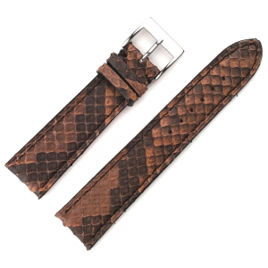 LIC Kalahari Echtes Pythonleder Uhrenarmband Braun