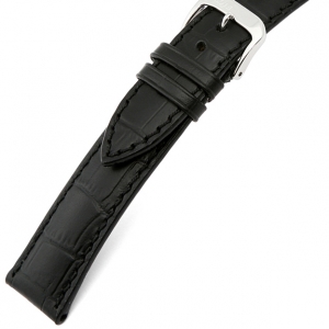 Happel Jackson Alligator Uhrenarmband Rindsleder Schwarz