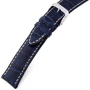 Rios New Orleans Alligator Uhrenarmband Rindsleder Blau