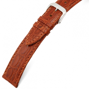 Happel Bahia Crocograin Uhrenarmband Cognac