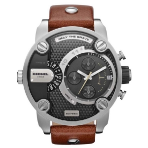 Diesel DZ7376 Uhrenarmband Leder Schwarz