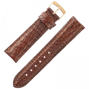 Coccodrillo Echtes Krokodil Uhrenarmband Braun