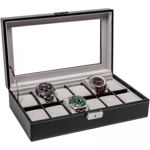 La Royale Classico 12 Uhrenbox mit Fenster - 12 Uhren