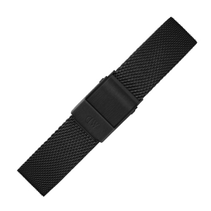 Daniel Wellington 14mm Petite Ashfield Mesh Uhrenarmband Schwarz