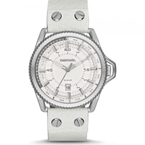 Diesel DZ1755 Uhrenarmband Leder Weiss