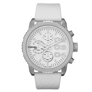 Diesel DZ5330 Uhrenarmband Leder Weiss