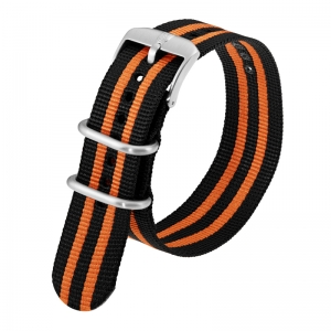 Luminox 3050, 3060, 3080, 3090, 3150, 3950 ZULU Strap Black Orange Nylon 23mm - FN.3950.36Q