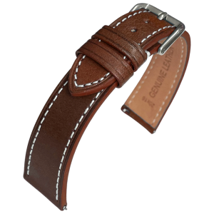 Kalbsleder Uhrenarmband Vintage Braun