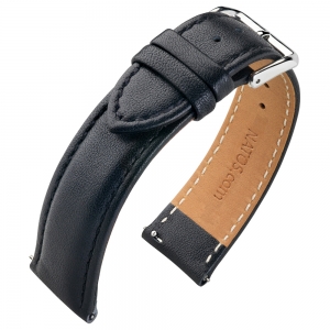 Nappa Uhrenarmband Kalbsleder Schwarz