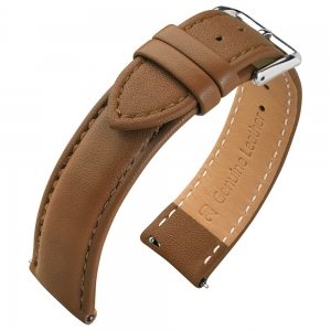 Nappa Uhrenarmband Kalbsleder Kastanienbraun