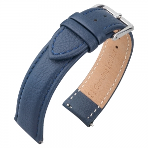 Buffalo Uhrenarmband Kalbsleder Blau