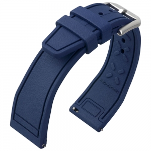 IWC Stil Uhrenarmband FKM Gummi Blau