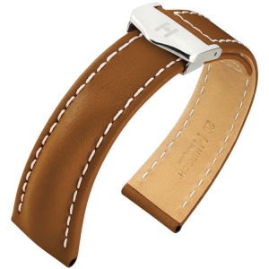 Uhrenarmband für Breitling Faltschliesse - Hirsch Navigator Italienisches Kalbsleder Hellbraun