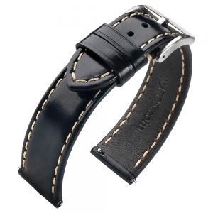 Uhrenarmband Kalbsleder Schwarz