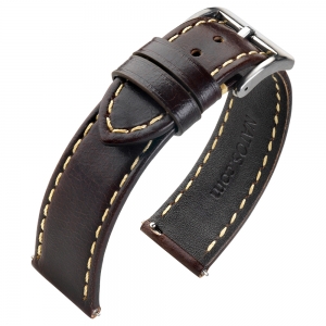 Kalbsleder Uhrenarmband Dunkelbraun