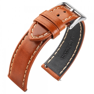 Kalbsleder Uhrenarmband Hellbraun