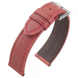 Kalbsleder Uhrenarmband Altrot