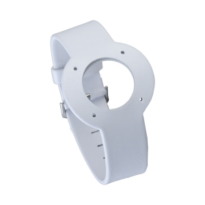 Jacob Jensen Uhrenarmband Strata Weisses Leder 16mm 