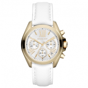 Michael Kors MK2302 Uhrenarmband Leder Weiss