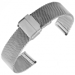 Mesh Milanaise Uhrenarmband Grob Gewebter Stahl - Extra Schliesse