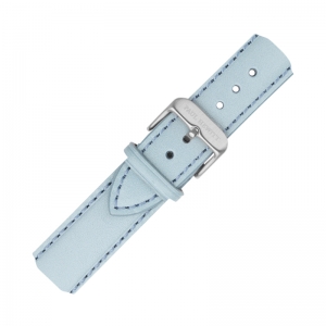 Paul Hewitt Leder Uhrenarmband Hellblau mit Stahlschliesse 20mm