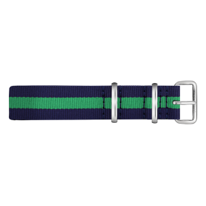 Paul Hewitt NATO Uhrenarmband Marineblau Grün mit Stahl Schliesse 20mm
