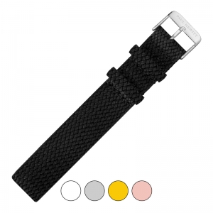 Paul Hewitt Perlon Uhrenarmband Schwarz 20mm