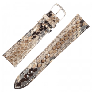 Pitone Echtes Python Schlangenleder Uhrenarmband Beige