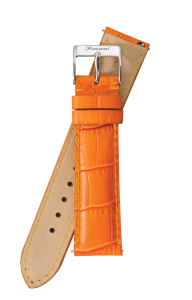 Fromanteel Alligatorgrain Uhrenarmband Orange