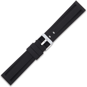 Silikon Uhrenarmband Panerai Stil Schwarz