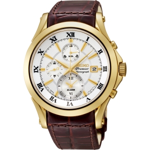Seiko Premier Uhrenarmband SNAF22P1 Leder Braun