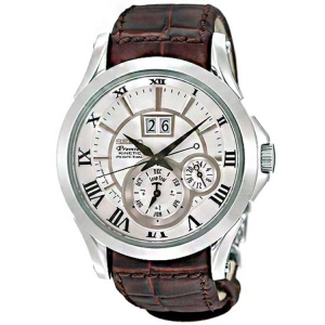Seiko Premier Uhrenarmband SNP023P1 Leder Braun