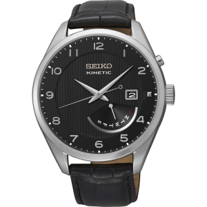 Seiko Kinetic Uhrenarmband SRN051P1 Leder Schwarz