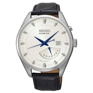 Seiko Kinetic Uhrenarmband SRN071 Leder Schwarz 20mm