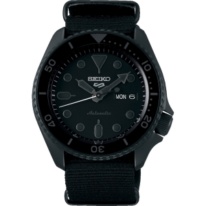 Seiko 5 Sports SRPD79 Uhrenarmband Nato Schwarz 22mm