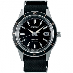 Seiko Presage SRPG09 Uhrenarmband Nato Schwarz 20mm