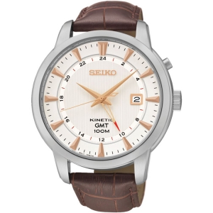 Seiko Kinetic Uhrenarmband SUN053 Leder Braun 20mm