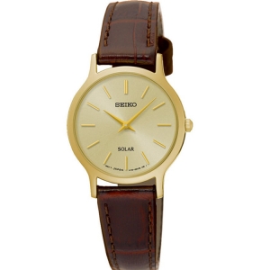 Seiko Solar Uhrenarmband SUP302 Leder Braun