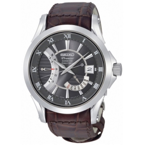 Seiko Premier Uhrenarmband SRH009P1 Leder Braun